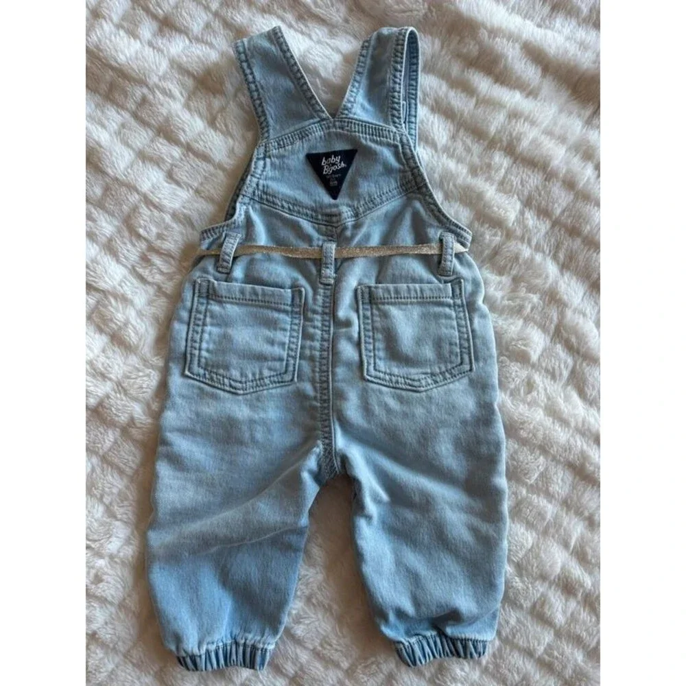 Baby B'gosh Light Wash Denim Overalls Size 6M